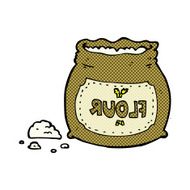 comic cartoon bag of flour N6