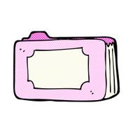 comic cartoon pink business folder N2