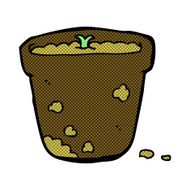 comic cartoon flower pot N3