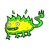 comic cartoon little fire demon N6