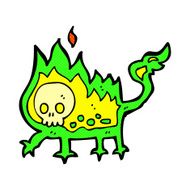 comic cartoon little fire demon N7