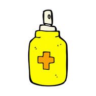 comic cartoon antiseptic spray N3