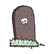 comic cartoon spooky grave N15