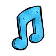 comic cartoon musical note N7
