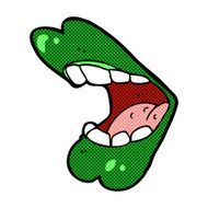 comic cartoon halloween mouth N4