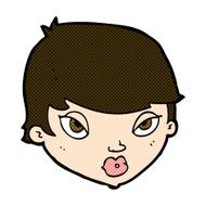 comic cartoon unimpressed woman N3