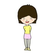comic cartoon friendly woman N20