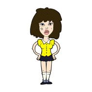 comic cartoon woman been in fight N3