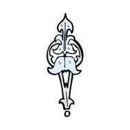 comic cartoon ornate clasp N2