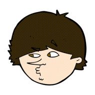 comic cartoon suspicious man N10