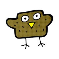 comic cartoon bird N67