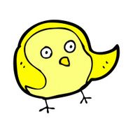 comic cartoon bird N68