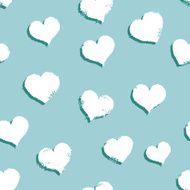 Vector Seamless Hearts Pattern Background N4