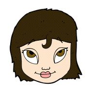 comic cartoon woman smiling N2