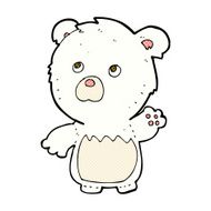 comic cartoon polar teddy bear