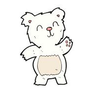 comic cartoon polar bear N9