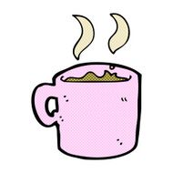 comic cartoon mug of coffee N3