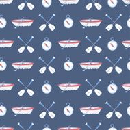 Seamless pattern with water sport equipment