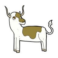 comic cartoon cow N8