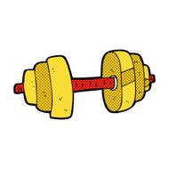 comic cartoon dumbbell N2