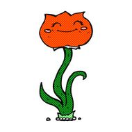 comic cartoon flower N79