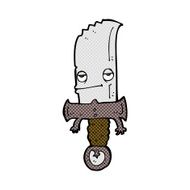 knife comic cartoon character N2