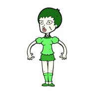 comic cartoon zombie monster woman N3