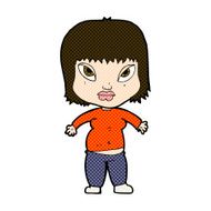 comic cartoon overweight woman N3