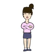 comic cartoon annoyed woman N51