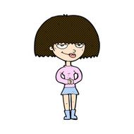 comic cartoon sly woman N3