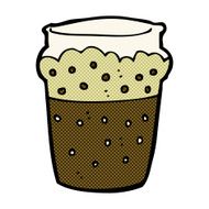 comic cartoon glass of beer N7