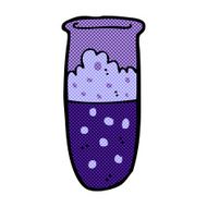 comic cartoon test tube N2