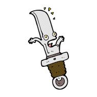 comic cartoon frightened knife N3