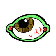 comic cartoon spooky eye N3