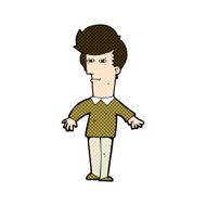 comic cartoon suspicious man N11