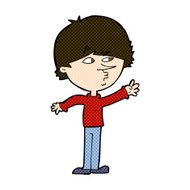 comic cartoon worried man reaching N6
