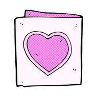 comic cartoon love heart card N3