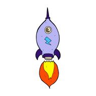 comic cartoon spaceship N11