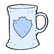 comic cartoon old tankard N3