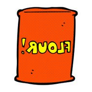 comic cartoon bag of flour N8
