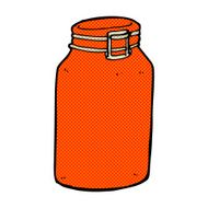 comic cartoon glass jar N3