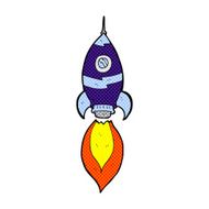 comic cartoon spaceship N12