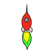 comic cartoon spaceship N13