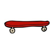 comic cartoon skateboard N17