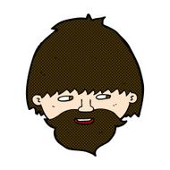 comic cartoon bearded man N12