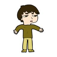 comic cartoon annoyed boy N11