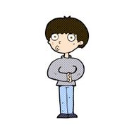 comic cartoon curious man N20