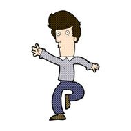 comic cartoon rushing man N3