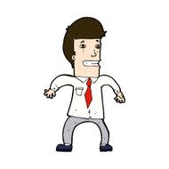 comic cartoon nervous businessman N3