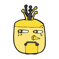 comic cartoon robot head N20